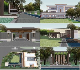 中式别墅北京运河院子