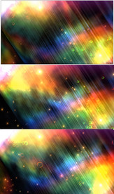 4K唯美梦幻粒子彩虹光线背景