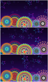 简约唯美花纹旋转前景包装视频