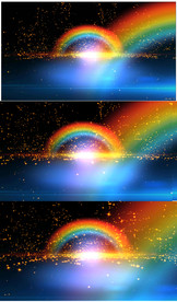 星空彩虹粒子星光LED舞台背景