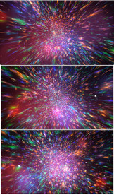 超清唯美七彩粒子风暴震撼背景