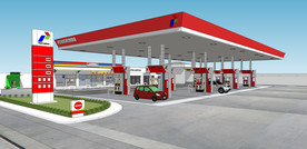 加油站模型