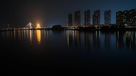 泗阳城市大运河延时摄影