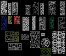 密度板雕花CAD图库