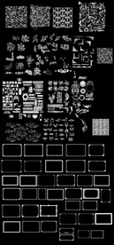 CAD花纹边框图集