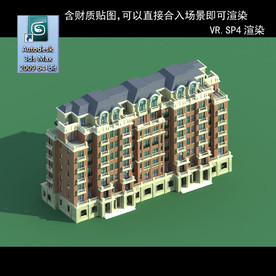 多层建筑 景观 小区 地产 楼