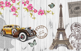 英伦复古时尚木纹背景墙