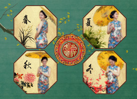 四季之恋 孕照 春夏秋冬写真