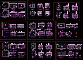 酒店KTV包房装修立面图