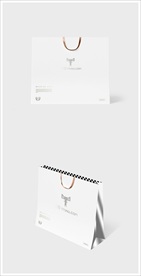 高端白色素雅手提袋样机