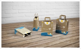 手提袋样机 样机贴图 无纺