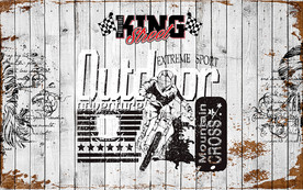 涂鸦赛车背景墙