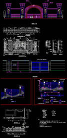 围墙护栏CAD图