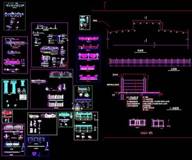 围墙栏杆CAD合集