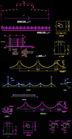 桥梁护栏CAD图纸