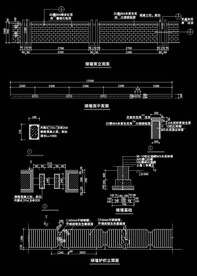 别墅围墙施工图