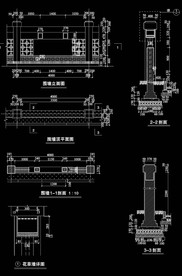 围墙建筑施工图