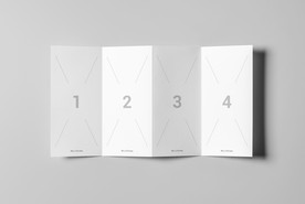 双拉页画册样机贴图PSD图片