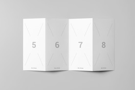 通用四折页样机效果图