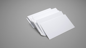 叠在一起名片样机展示