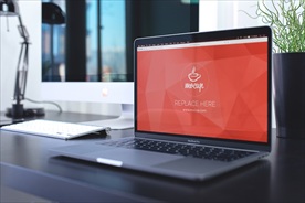 高档笔记本电脑显示器样机图片