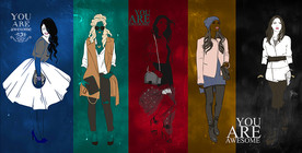 时尚美女背景墙