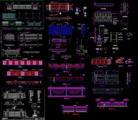 别墅小区围墙施工图