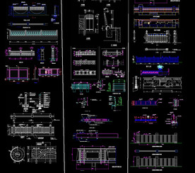 护栏建筑CAD图纸