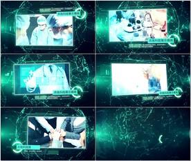 plexus背景科技展示模板