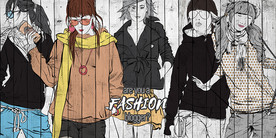 时尚女孩背景墙