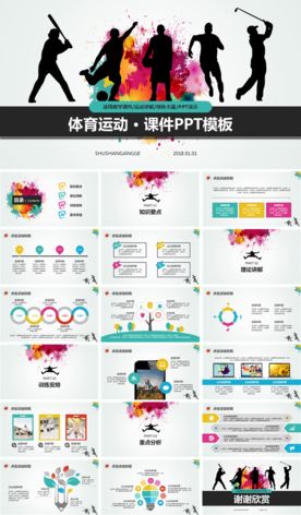 体育运动课件PPT模板