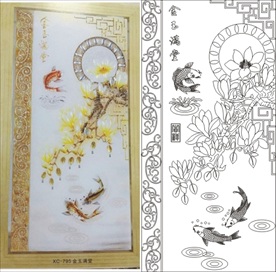 金玉满堂 玉兰鱼