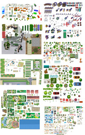 园林设计构件素材