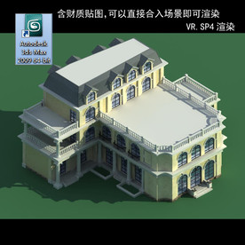 中式建筑 中式多层建筑 别墅