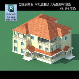 中式建筑 中式多层建筑 别墅