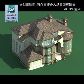 中式建筑 中式多层建筑 别墅