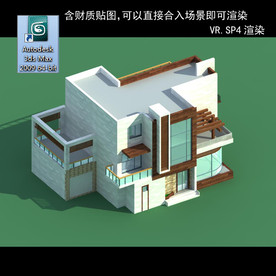 中式建筑 中式多层建筑 别墅