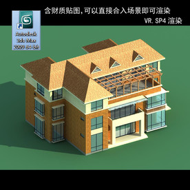 中式建筑 中式多层建筑 别墅