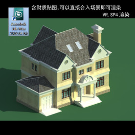 中式建筑 中式多层建筑 别墅