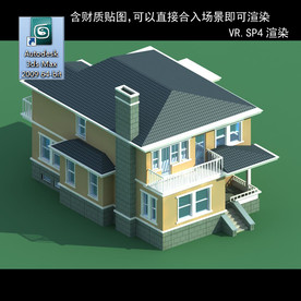 中式建筑 中式多层建筑 别墅