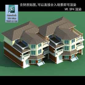 中式建筑 中式多层建筑 别墅