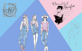 青春时尚背景墙