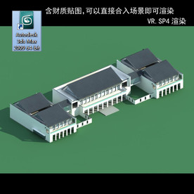 中式建筑 中式多层建筑 中式别