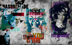 时尚涂鸦墙背景墙