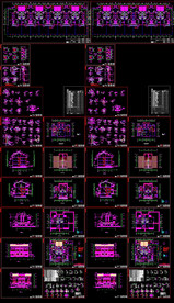 仿古别墅建筑CAD图纸