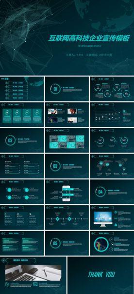 互联网企业宣传计划书方案PPT