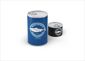 鱼罐头样机图片