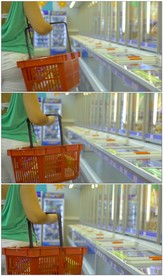 提着篮子逛超市