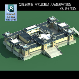 中式建筑 中式多层 中式民居