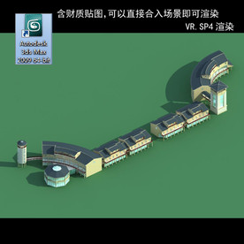 中式建筑 中式多层 中式民居